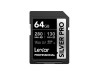 LEXAR SDcard 64GB Silver PRO SDXC UHS-II 64GB W 130MB/s R 280MB/s LSDSIPR064G-BNNNG 